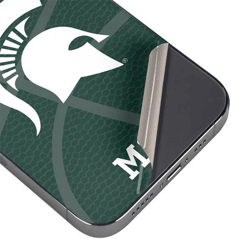 Michigan State University Green Basketball iPhone 16e Skin